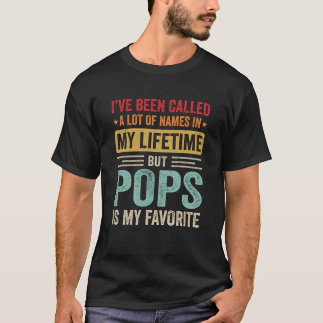 Pop ist mein Lieblingsname Pop des sonnigen Vaters T-Shirt (Vorderseite)
