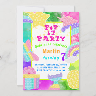 Pop It Anniversaire 🥳 Invitation