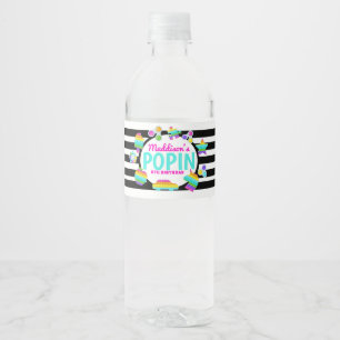 Pop It Birthday Water Label