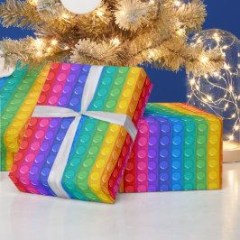 Pop It Boy Geburtstag farbenfroh Geschenkpapier