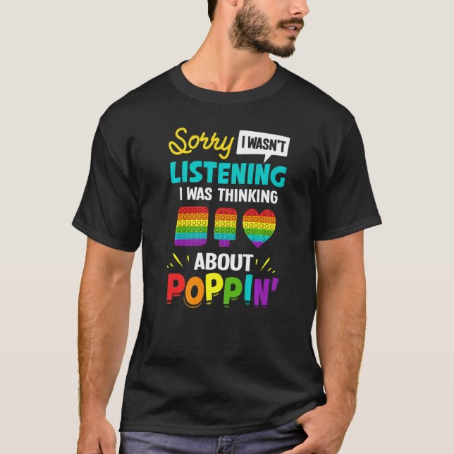 Pop It Fidget Toy Game Funny Stress Blase 1 T-Shirt (Vorderseite)