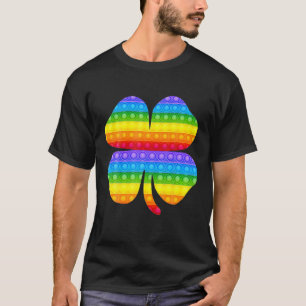 Pop It Kleeblatt St Patricks Day Funny für Schüler T-Shirt