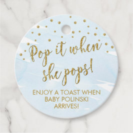 POP IT TAGS, BOY CHAMPAGNE GEGENSTÄNDE GESCHENKANHÄNGER