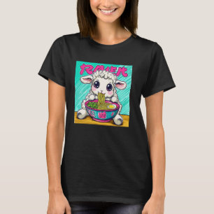Pop-Japanische-Kunst-Nudel-Liebhaber-Süßes-Lamm-Sc T-Shirt