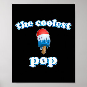 Pop je Vatertag Popsicle Top für Vater Rakete 4 Poster