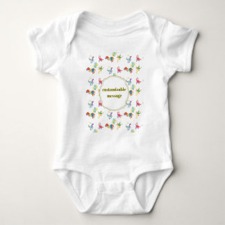 Pop Kanji Dinosaur Baby Strampler