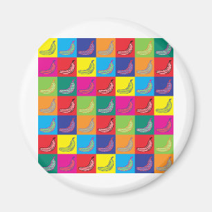 Pop-Kunst-Banane Magnet