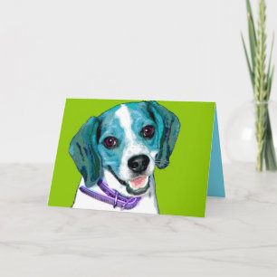 POP-KUNST Beagle-Welpe Karte