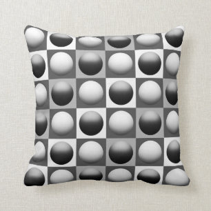 Pop-Kunst-Bereiche, Schwarzes, weißes und Kissen