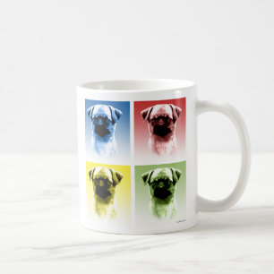 Pop-Kunst Brüssels Griffon Kaffeetasse
