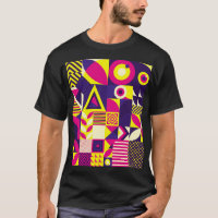 Pop Kunst, bunte geometrische Formen.