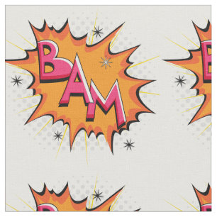 Pop-Kunst-Comic-Bam! Stoff