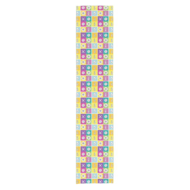 Pop Kunst, Dichtung und Musik Kurzer Tischläufer (Vorderseite)