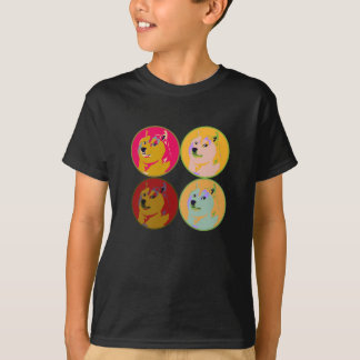 Pop-Kunst dogecoin Entwurf T-Shirt
