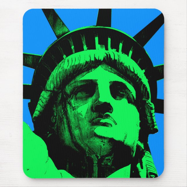 Pop-Kunst-Freiheitsstatue Mousepad (Vorne)