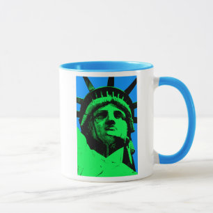 Pop-Kunst-Freiheitsstatue Tasse