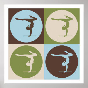 Pop-Kunst-Gymnastik Poster