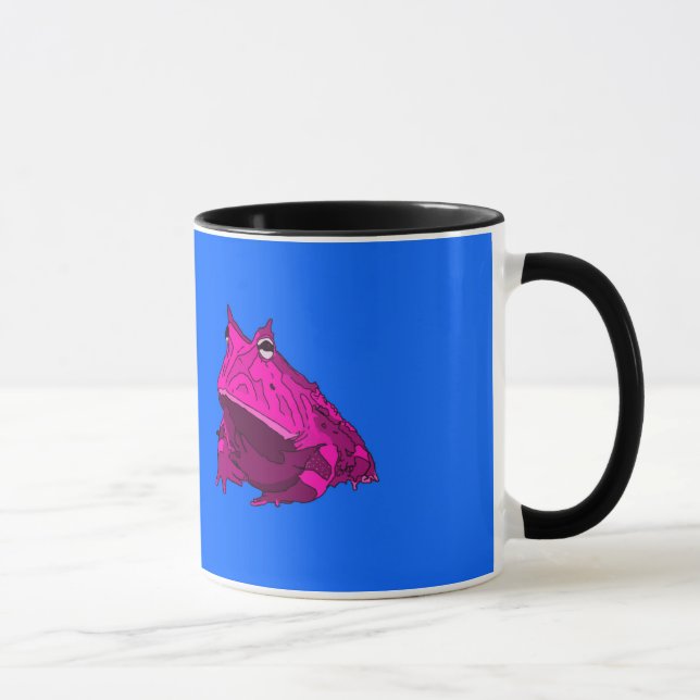 Pop-Kunst-horniger Frosch-Tasse Tasse (Rechts)