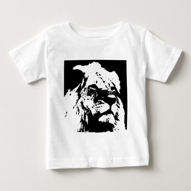 Pop-Kunst in Schwarz-Weiß Baby T-shirt (Vorderseite)