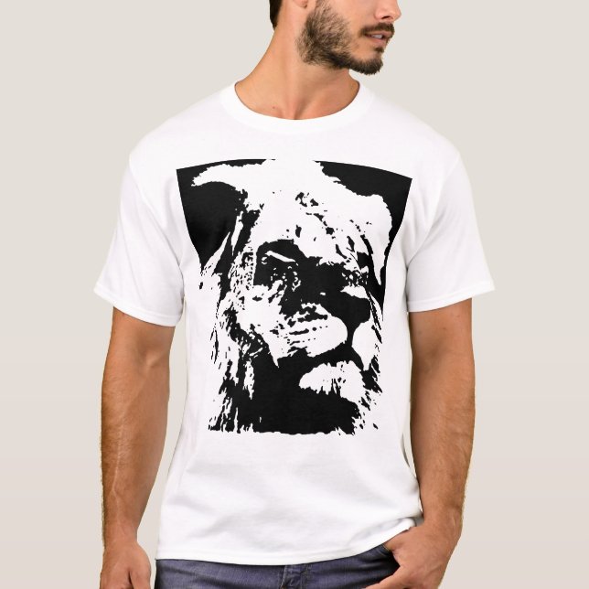 Pop-Kunst in Schwarz-Weiß T-Shirt (Vorderseite)