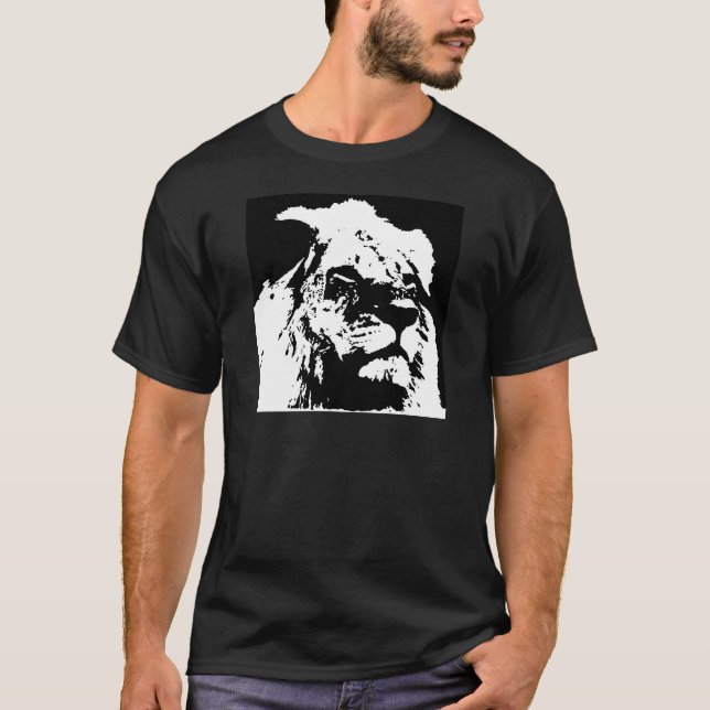 Pop-Kunst in Schwarz-Weiß T-Shirt (Vorderseite)