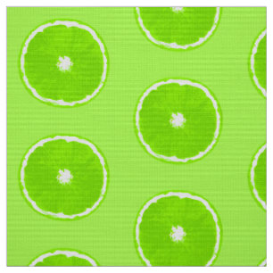 Pop-Kunst-Limone Scheiben - helles Limones Grün Stoff