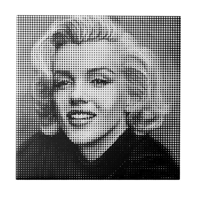 Pop-Kunst Marilyn Fliese (Vorderseite)