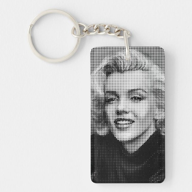 Pop-Kunst Marilyn Schlüsselanhänger (Vorderseite)