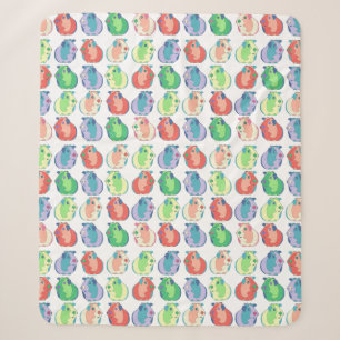 Pop-Kunst-Meerschweinchen-Muster Sherpadecke