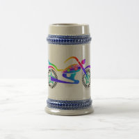 Pop-Kunst MOTORRAD-BIERstein-Tasse