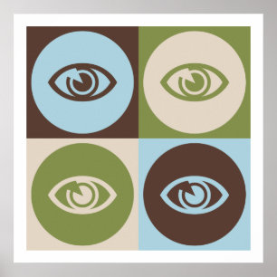 Pop-Kunst-Optometrie Poster