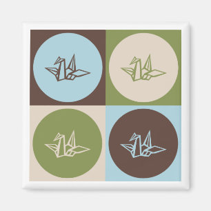 Pop-Kunst Origami Magnet