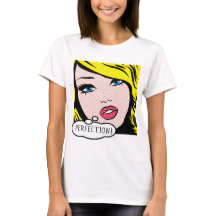 Pop-Kunst "PERFEKTION" der grundlegende T - Shirt