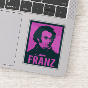 Pop-Kunst-Porträt-Gewohnheits-Schnitt-Vinyl Franz Aufkleber