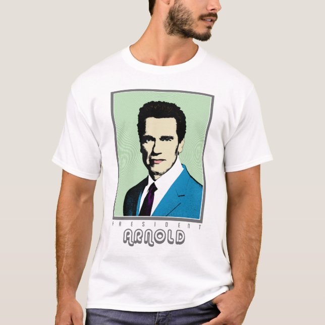 Pop-Kunst-Präsident Arnold T-Shirt (Vorderseite)