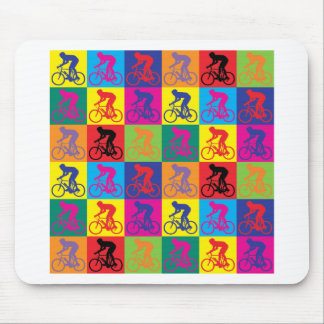 Pop-Kunst-Radfahren Mousepad