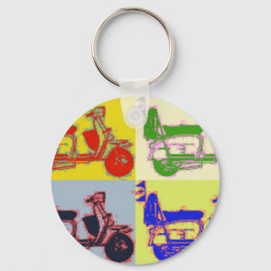 POP-KUNST-ROLLER SCHLÜSSELANHÄNGER