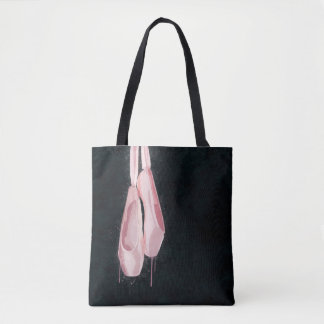 Pop-Kunst-Rosa-Ballett-Schuhe Tasche