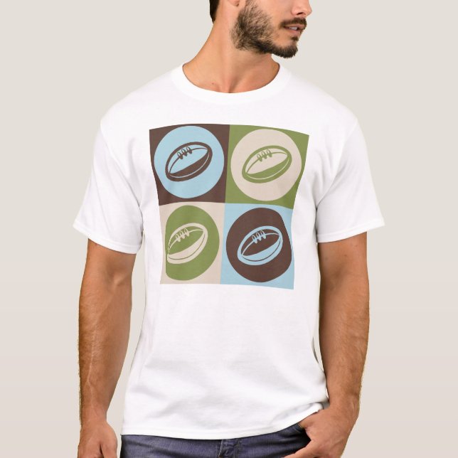 Pop-Kunst-Rugby T-Shirt (Vorderseite)