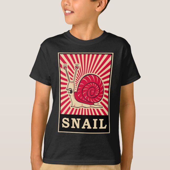 Pop-Kunst-Schnecke T-Shirt (Vorderseite)