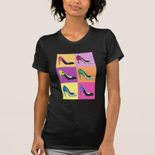 Pop-Kunst-Stilett-Pumpe/hoch Heels T-Shirt