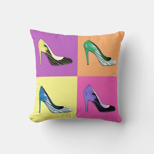 Pop-Kunst-Stilett pumpt,/Schuhe/hoch Heels Kissen (Vorderseite)