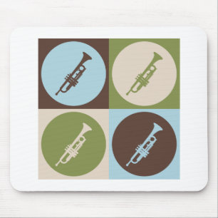 Pop-Kunst-Trompete Mousepad