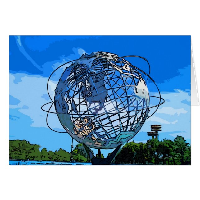 Pop-Kunst Unisphere (Vorderseite (Horizontal))