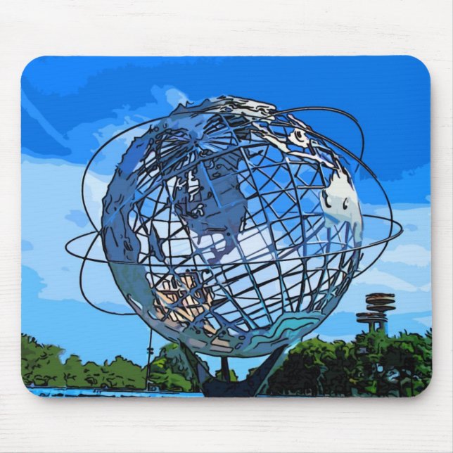 Pop-Kunst Unisphere Mousepad (Vorne)
