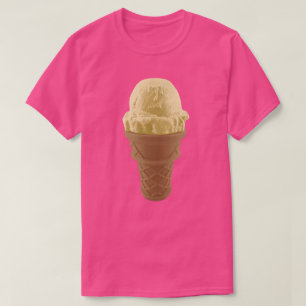 Pop-Kunst-Vanilleeis-Creme-Kegel T-Shirt