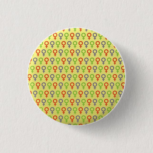 Pop-Kunst-Venus-Knopf Button (Vorderseite)