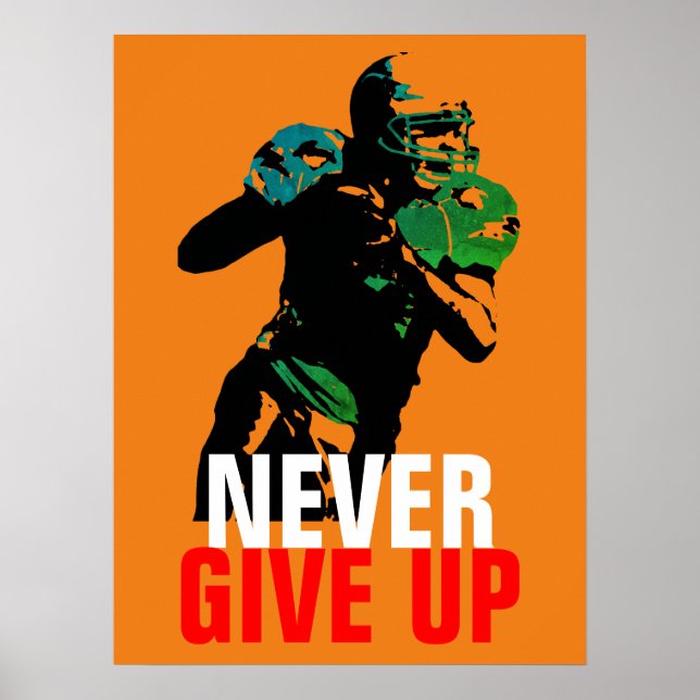Pop Kunst verzichtet nie auf Erfolgsfußball Poster (Vorne)