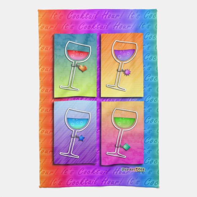 Pop-Kunst WEIN Küche - Bar TUCH (Vertikal)
