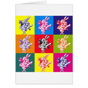 Pop-Kunst-Weiß-Kaninchen